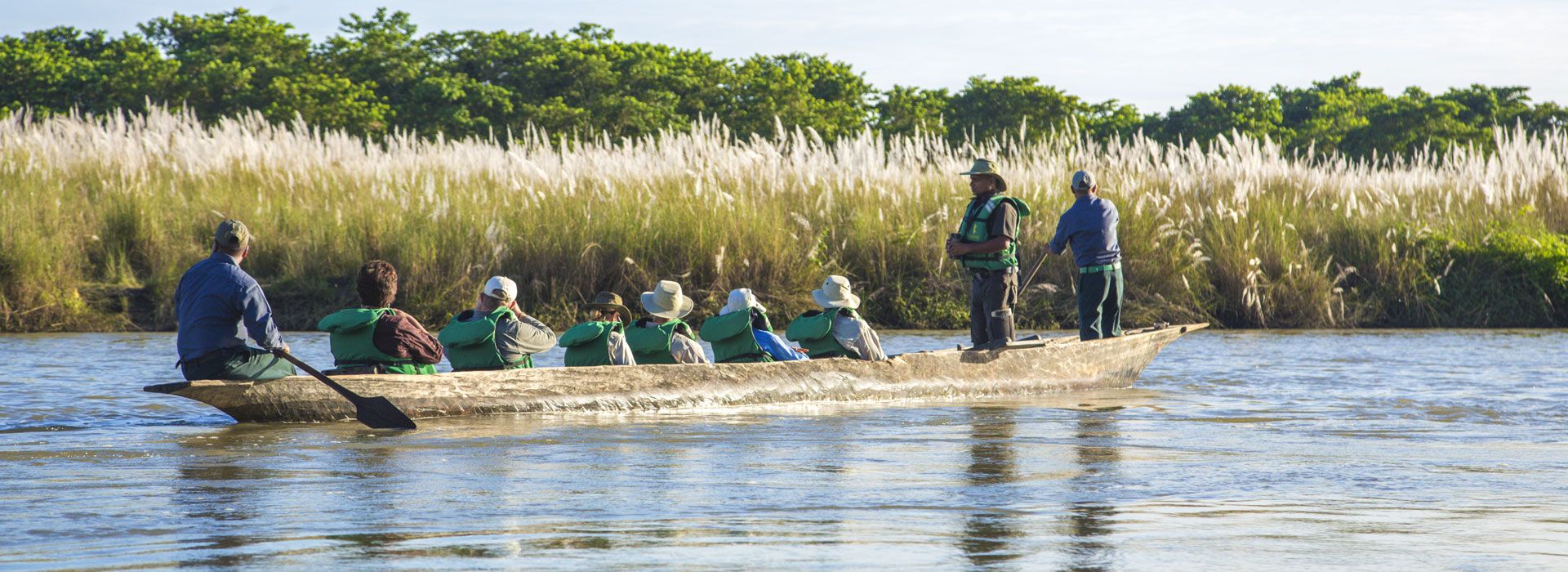 canoe ride at Chitwan National Park, an UNESCO heritage site