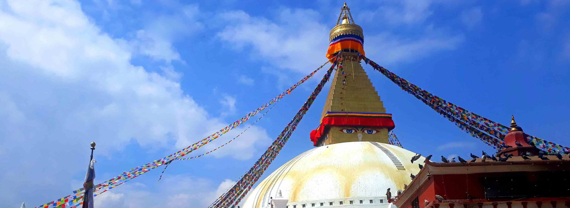Swoyambhu Stupa, an UNESCO world heritage site, in Kathmandu